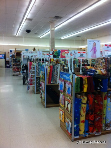 Inside Joann - fabrics / da Joann - stoffa