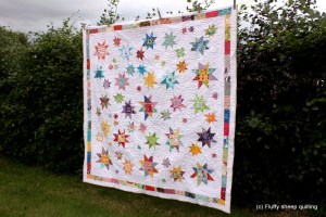 Fluffy sheep quilting quilt